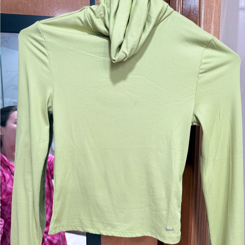 Guess Lime Green Women's Turtleneck